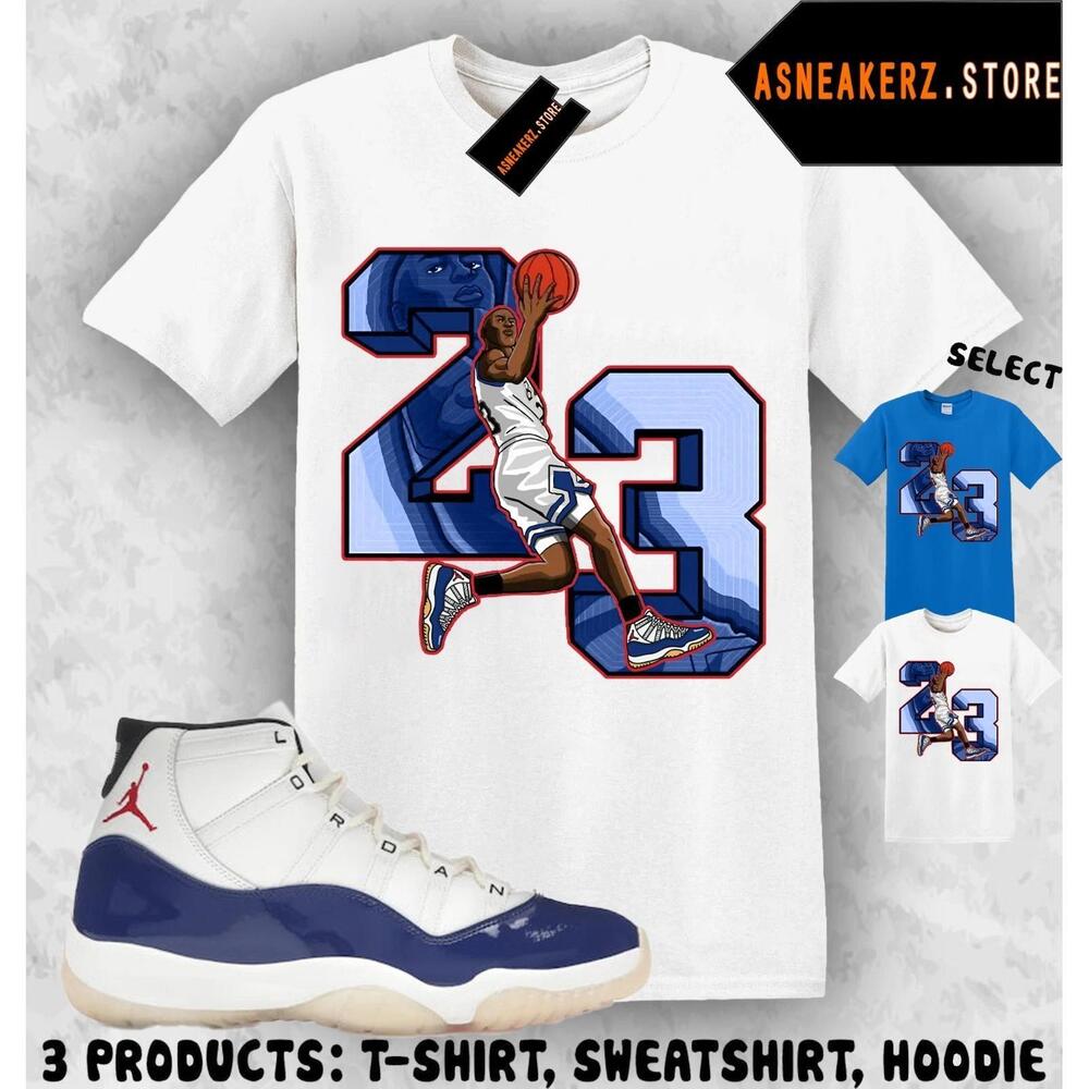 Shirt To Match Aj 11 Rare Air Matching Tee Mj Number 23 T-Shirt